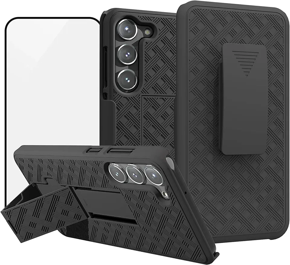 Redpepper Galaxy S23 Cover Nera Clip Cintura Stand