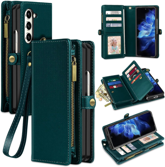 Redpepper Galaxy Z Fold 5 cover portafoglio viola scuro