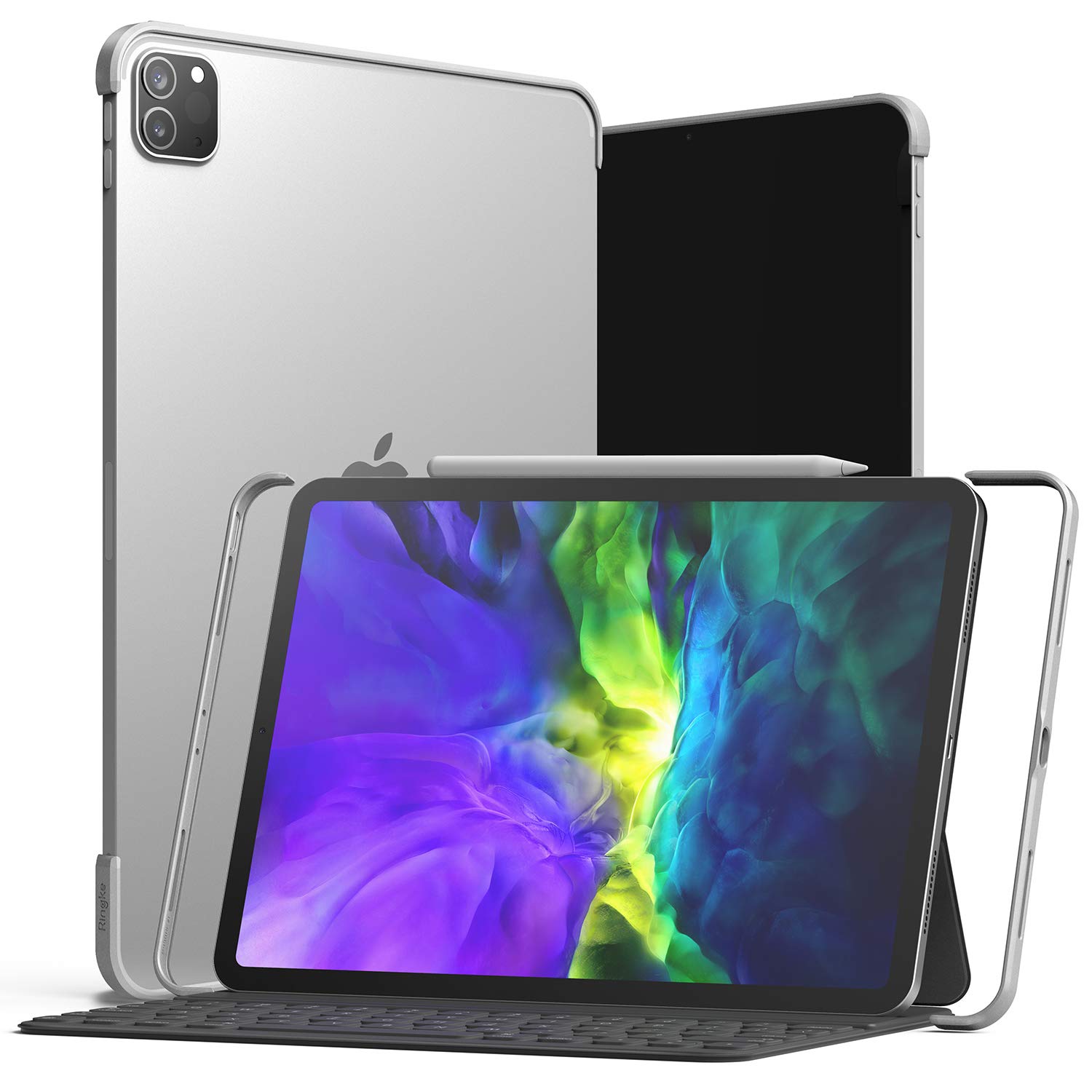 Ringke Full Frame Styling cornice iPad Pro 11 argento opaco