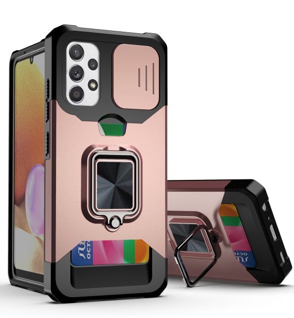 Redpepper Galaxy S21 cover armor con anello nero