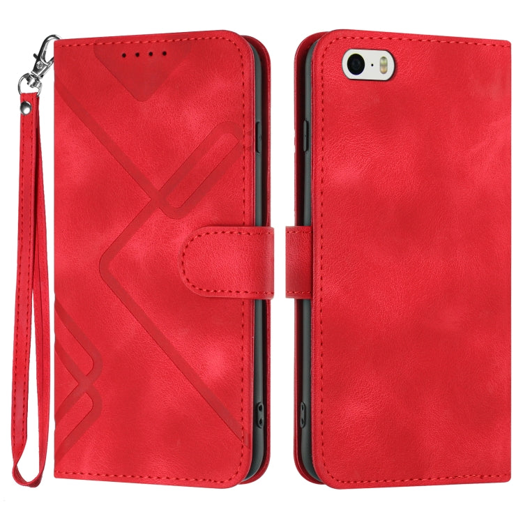 Redpepper iPhone 5s SE cover pelle portafoglio con tracolla