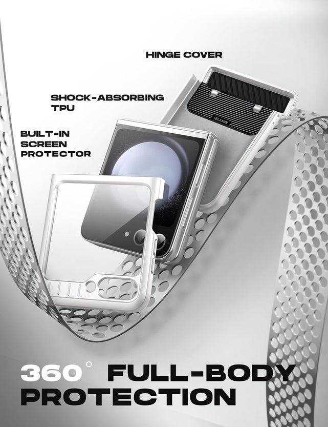 Redpepper Galaxy Z Flip 6 Custodia Rugged Nera con Stand