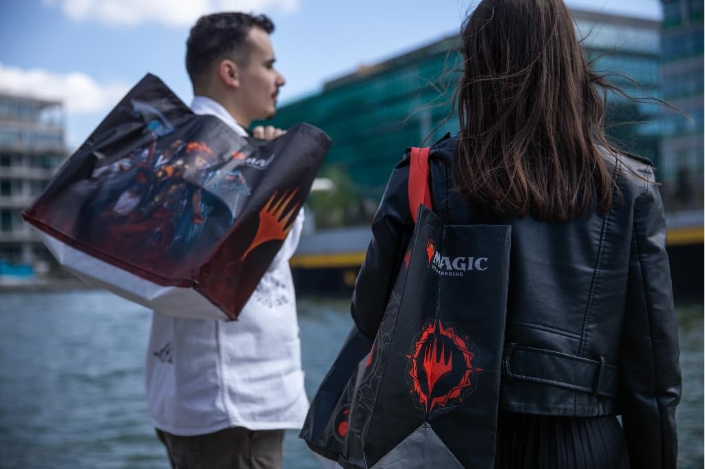 Konix Magic The Gathering borsa spesa 40x45x20 cm nera riciclata