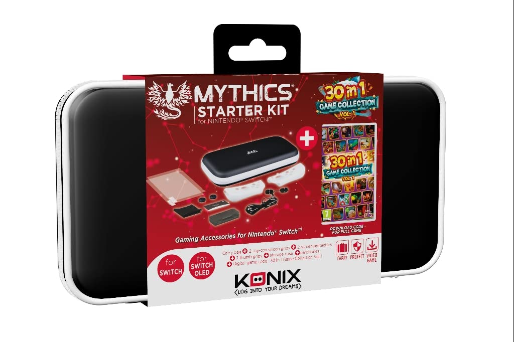 Konix Mythics Starter Pack kit accessori Switch Vol.1 30 giochi