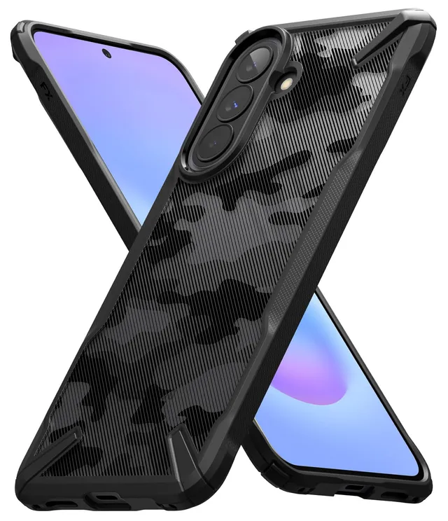 Ringke Fusion X Galaxy A57 cover Camo Black antishock
