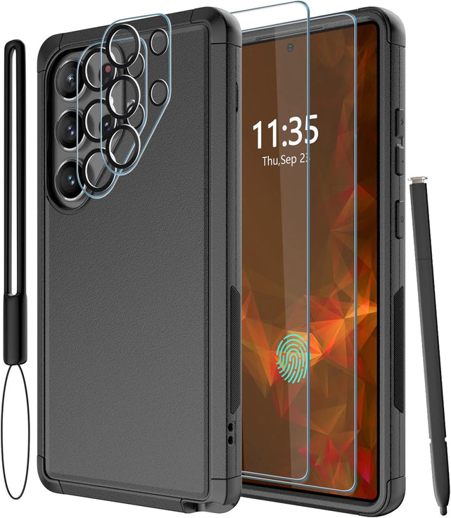 Redpepper S25 Ultra Pellicola Vetro Temperato Nero 9H