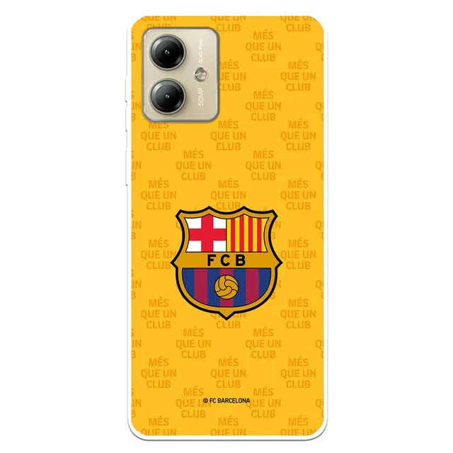 La Casa de las Carcasas Squadre Moto G14 custodia Barcellona gialla silicone