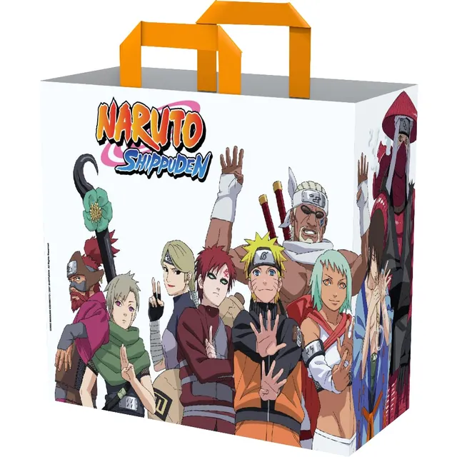 Konix Naruto Shippuden Borsa Spesa Tote 40x45 Bianco riciclato