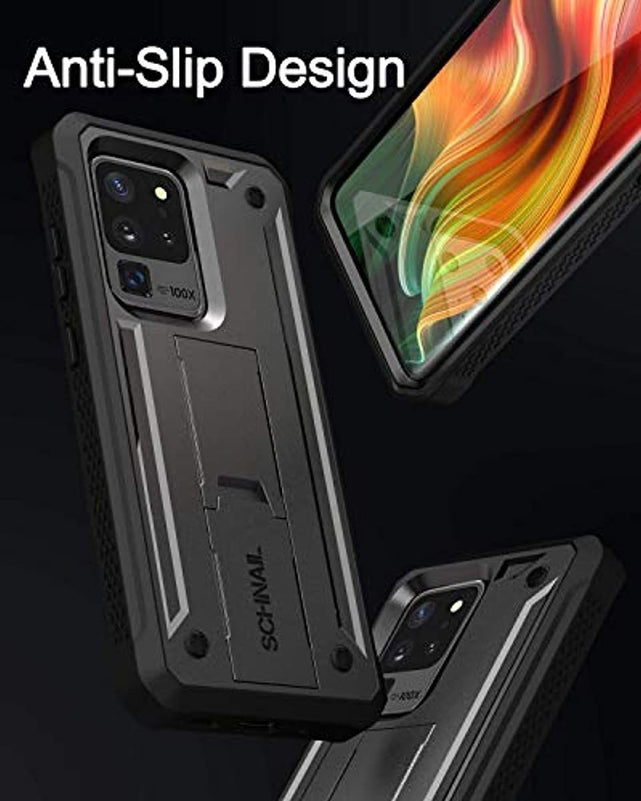 Redpepper Galaxy S20 Ultra cover nera kickstand militare