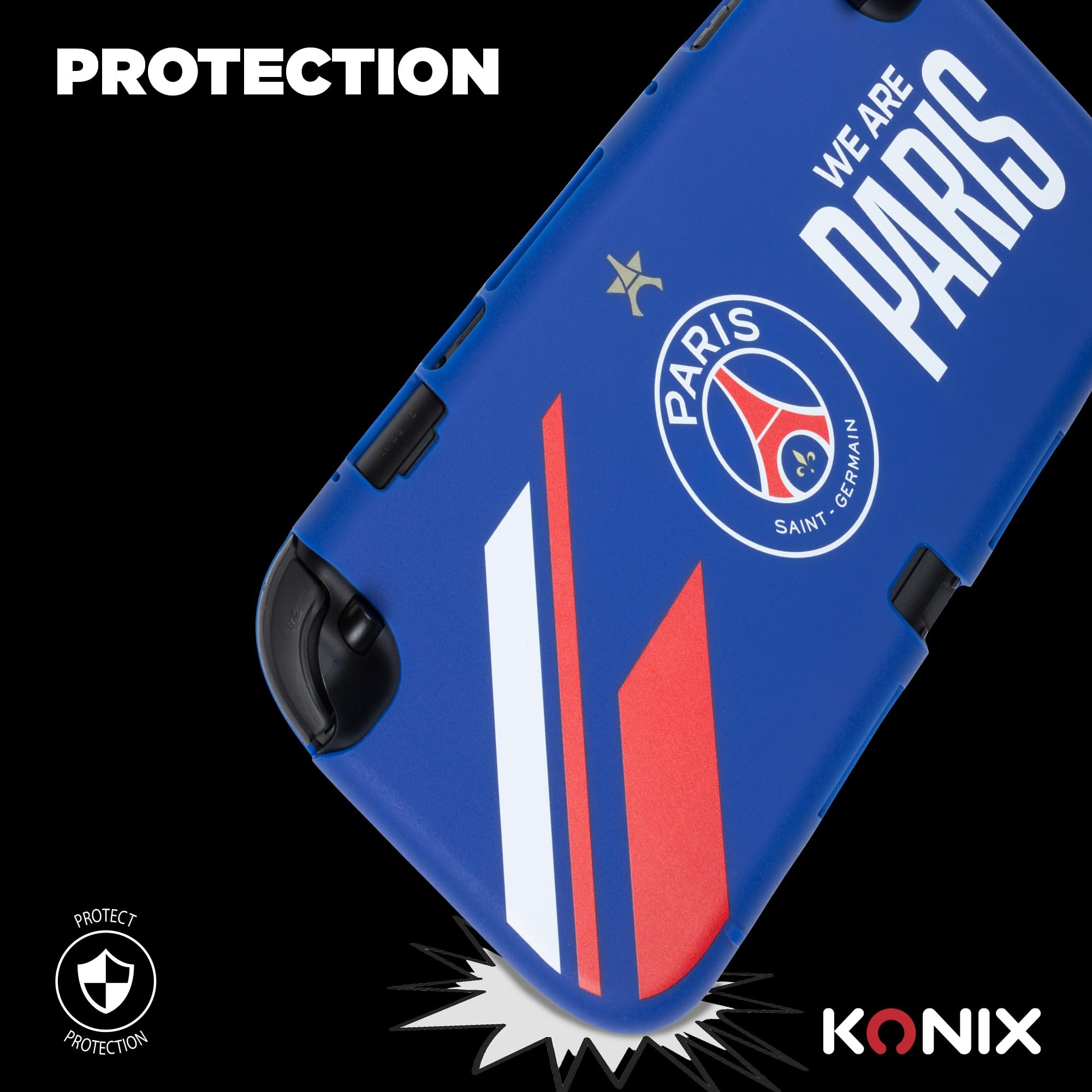 Konix PSG Cover Switch 2 Silicone Blu Antiurto Design 1 Stella