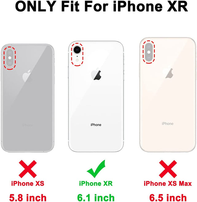 Redpepper Apple Cases iPhone XR Cover Marmo con Pellicola