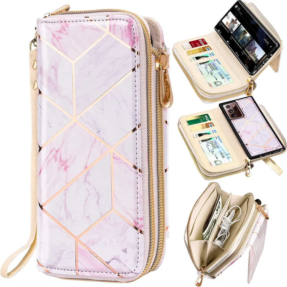 Redpepper Galaxy Cases portafoglio Note 20 Ultra pelle verde