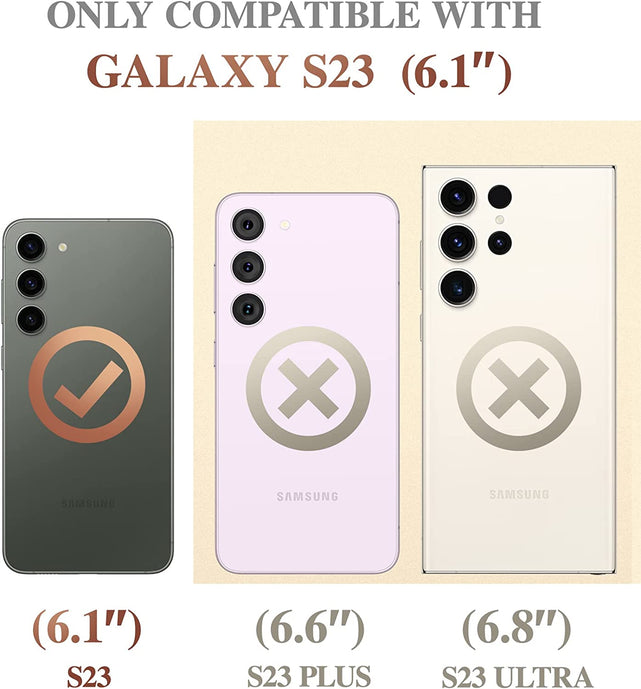Redpepper Galaxy S23 custodia marmo cover fotocamera