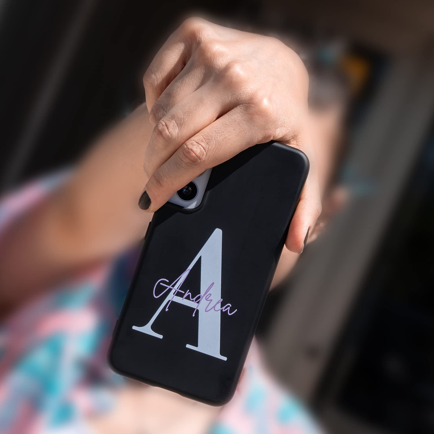 La Casa de las Carcasas Personalizzate cover Note 10 Pro nera nome
