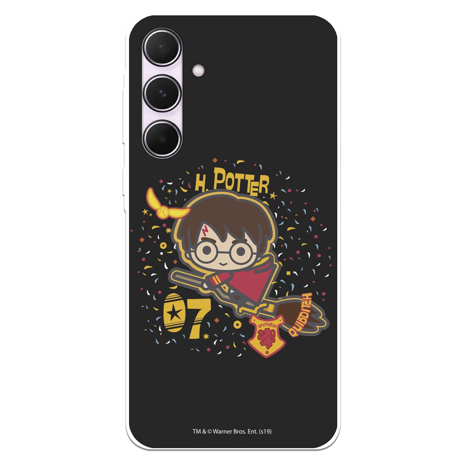La Casa de las Carcasas Cover Galaxy A55 Harry Sfondo Nero