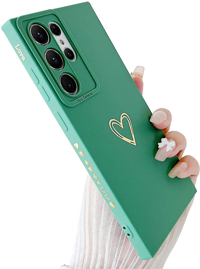 Redpepper Galaxy S22 Ultra cover silicone cuore oro