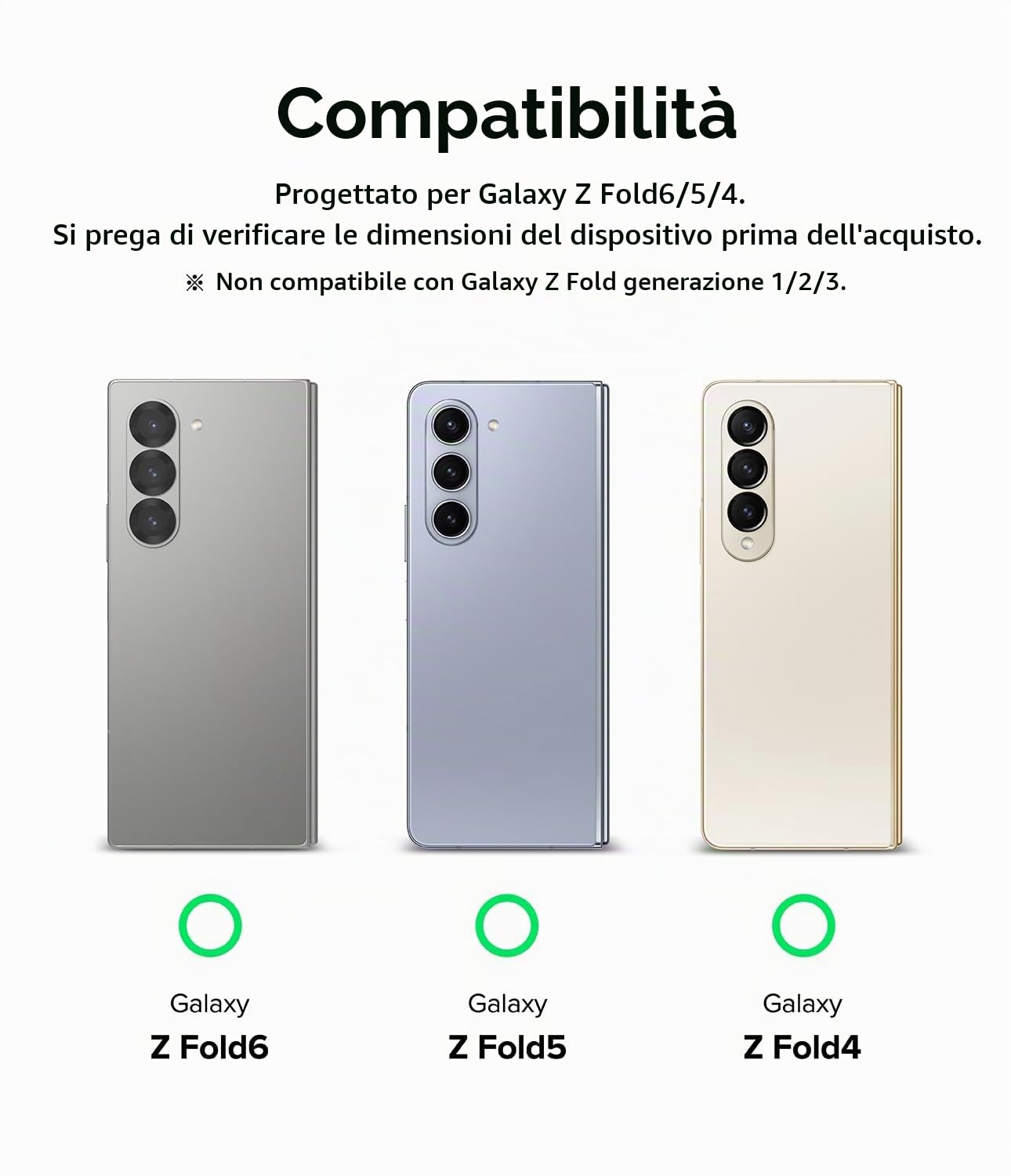 Ringke Hinge Dual Easy Film pellicola Z Fold 6 TPU