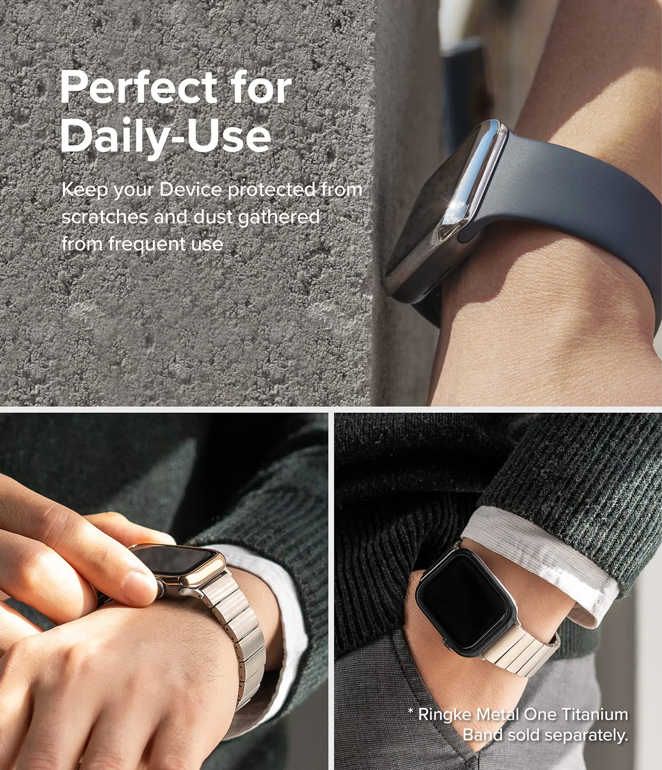 Ringke Bezel Styling 41-03 Ghiera Apple Watch 41mm Nera Acciaio