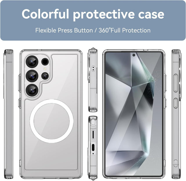 Redpepper Galaxy S25 Ultra Cover Trasparente Magnetica TPU