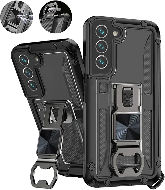 Redpepper Galaxy S22 Plus Cover Magnetica Nera con Anello