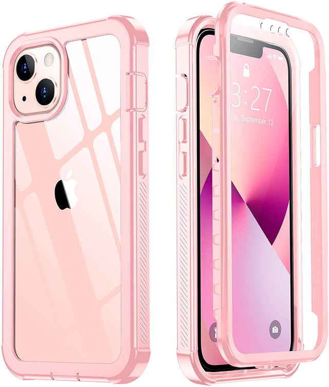 Redpepper iPhone 13 Custodia 360° con Pellicola 6.1" Trasparente