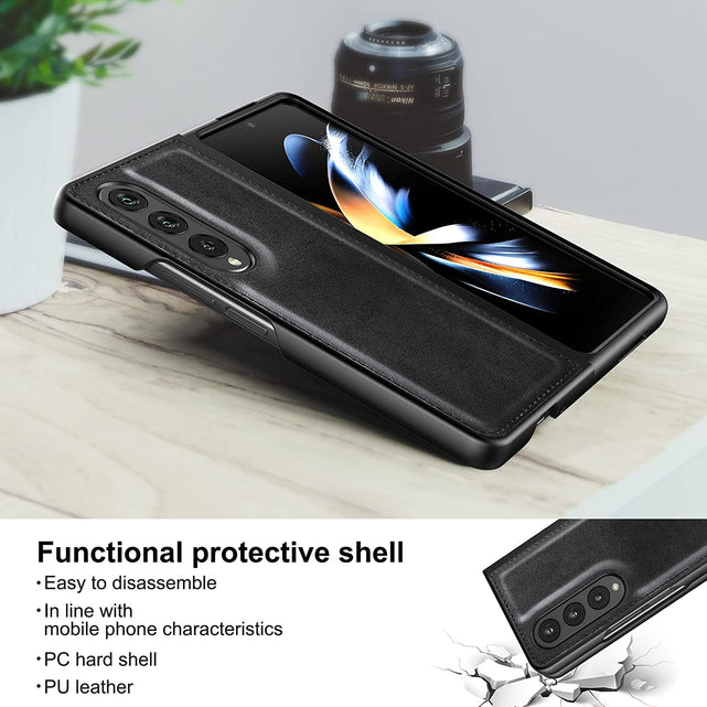 Redpepper Galaxy Cases Galaxy Z Fold 4 custodia pelle nero slim