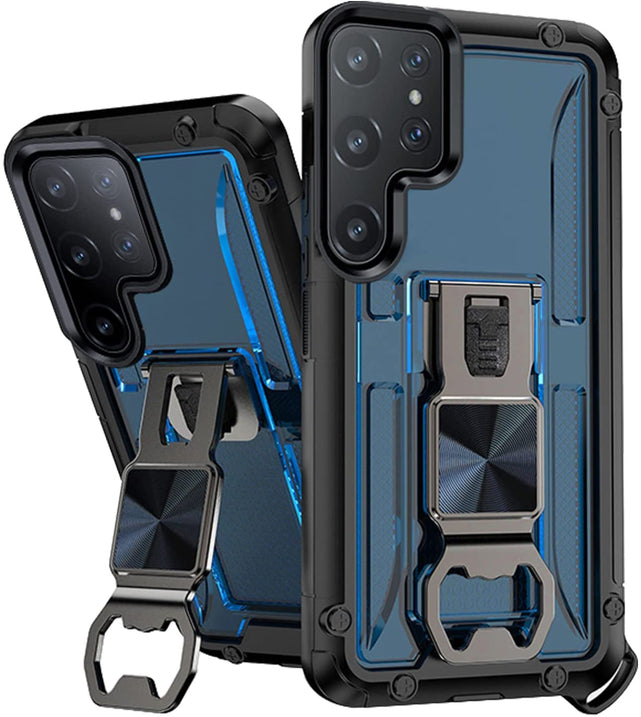Redpepper Galaxy S22 Plus Cover Magnetica Nera con Anello