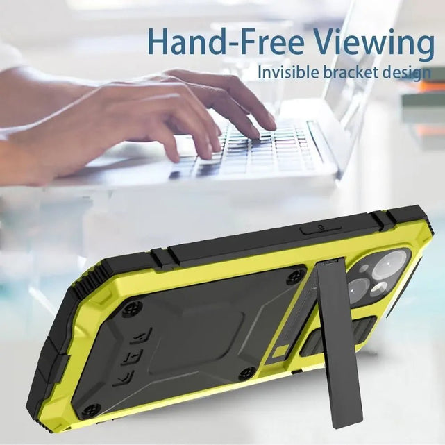 Redpepper iPhone 16 Plus Bumper Cover Metallo Rugged Antiurto