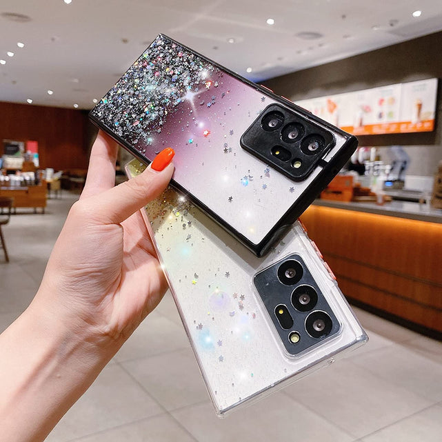 Redpepper S22 Ultra cover trasparente glitter TPU