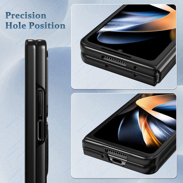 Redpepper Galaxy Cases Z Fold 4 cover aramide nera anello stand