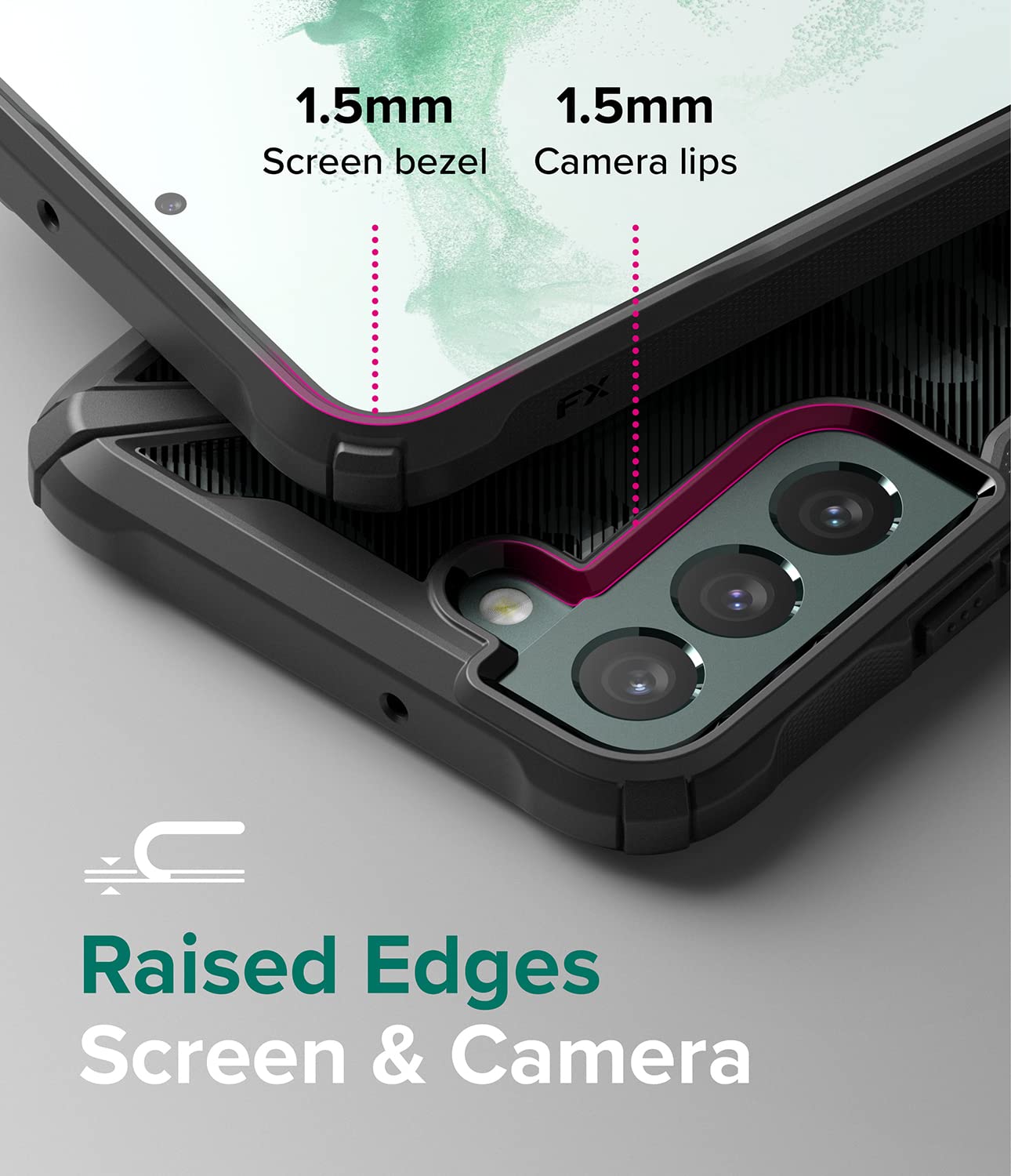 Ringke Fusion X Cover S22 Plus 5G Camo Black Mimetica