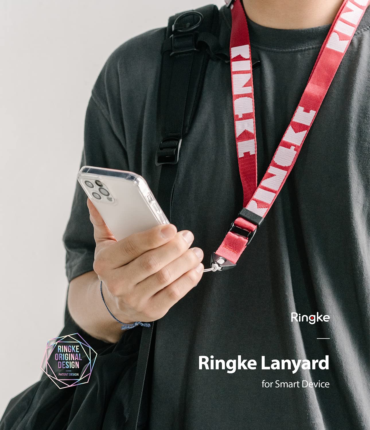 Ringke Strap cordino collo nylon multiuso con fibbia