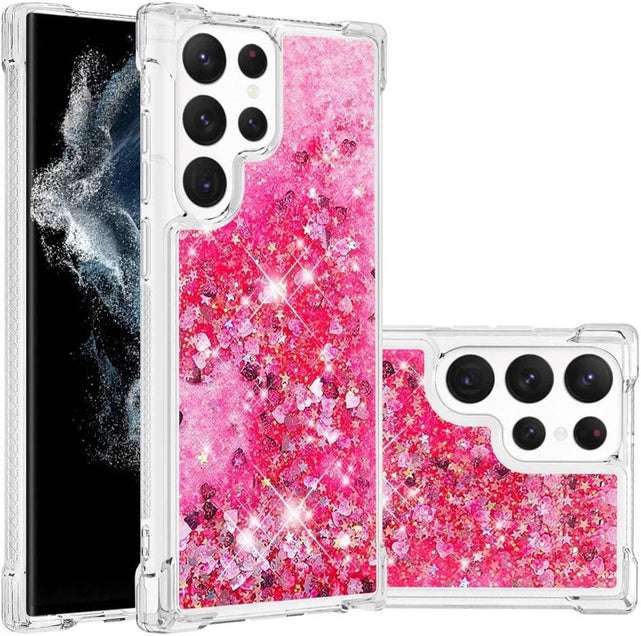 Redpepper S23 Ultra custodia glitter silicone trasparente
