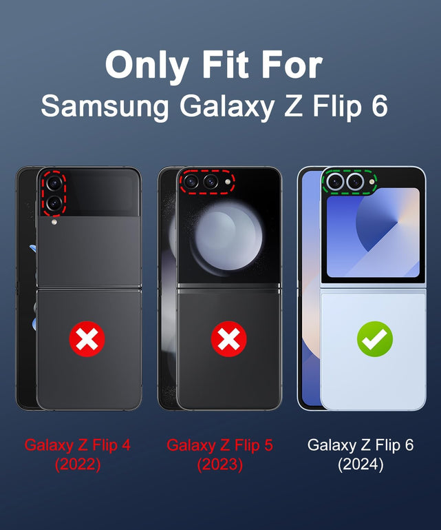 Redpepper Galaxy Z Flip 6 cover rigida Natural Titanium con stand 360°