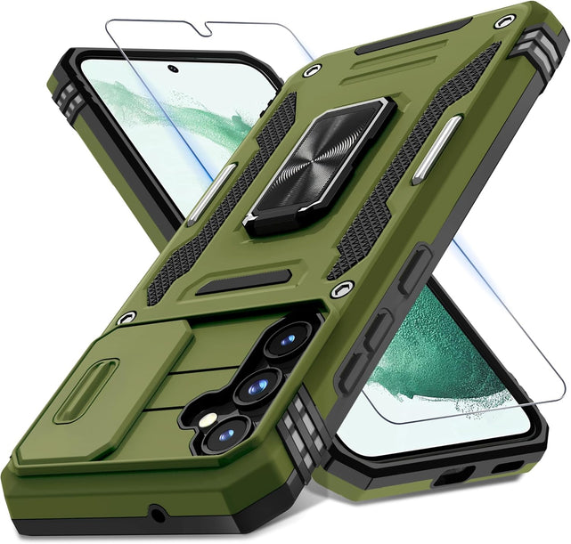Redpepper Galaxy S25 Custodia Armor Verde con Anello