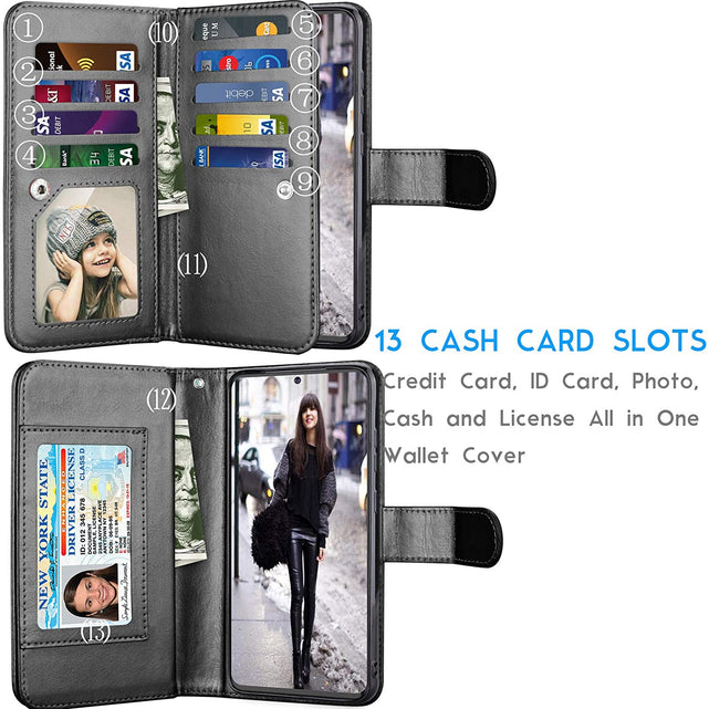 Redpepper Galaxy S20 Ultra cover portafoglio pelle carte
