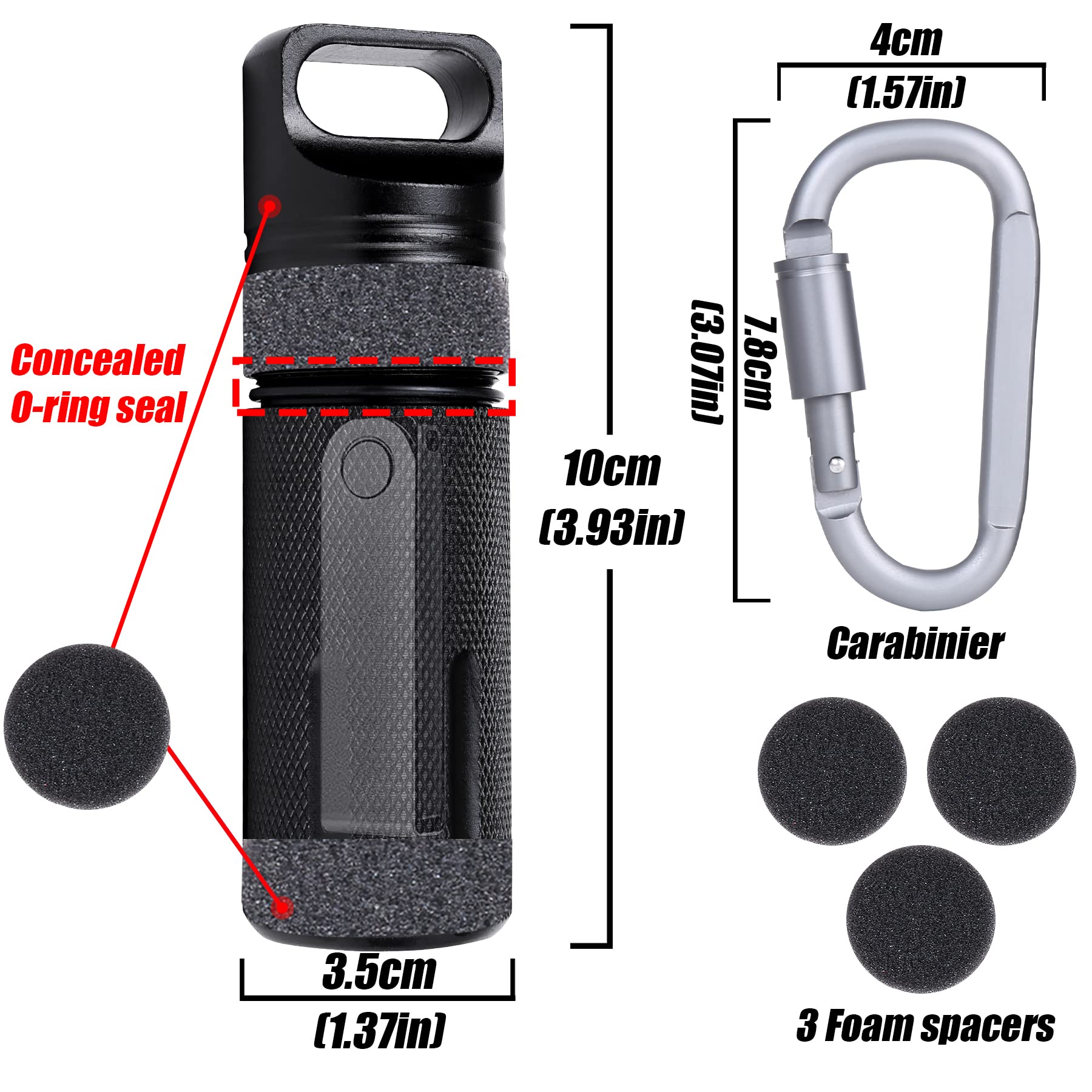 Aenllosi SSD Case custodia alluminio Ledger Nano S nero antiurto