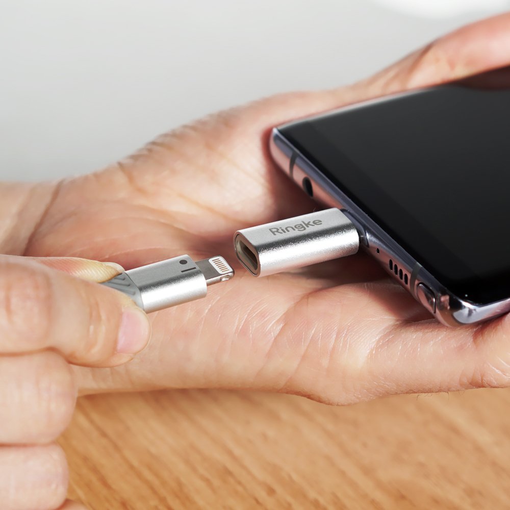 Ringke Adapter adattatore Lightning USB-C silver 2 pezzi
