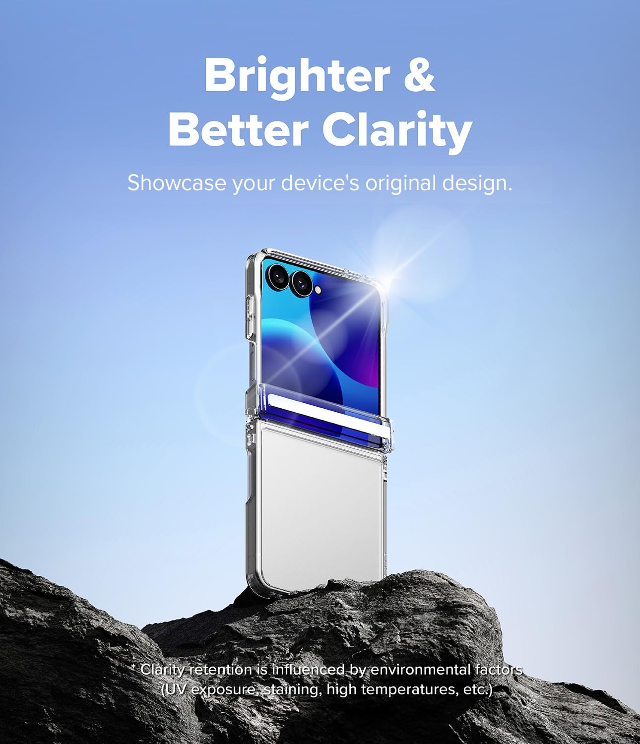 Ringke Fusion Flap cover Samsung Galaxy Z Flip 8 Clear trasparente