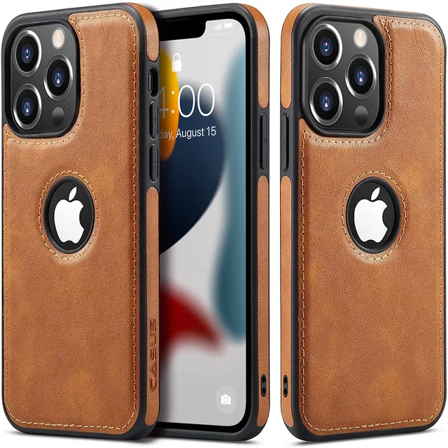 Redpepper iPhone 13 Pro Custodia Pelle Vegana Sottile Elegante