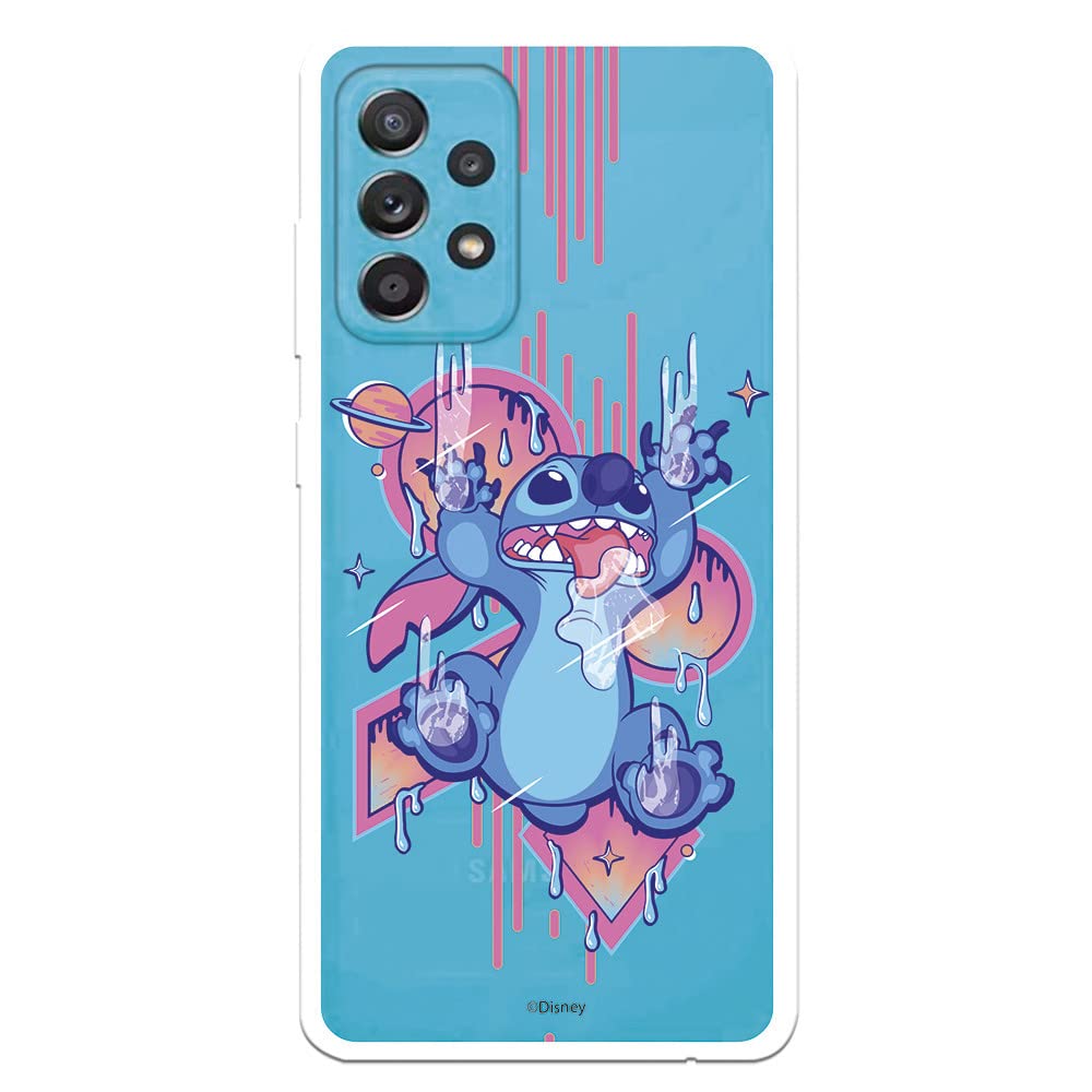 La Casa de las Carcasas Stitch Blu cover Galaxy A52 4G trasparente