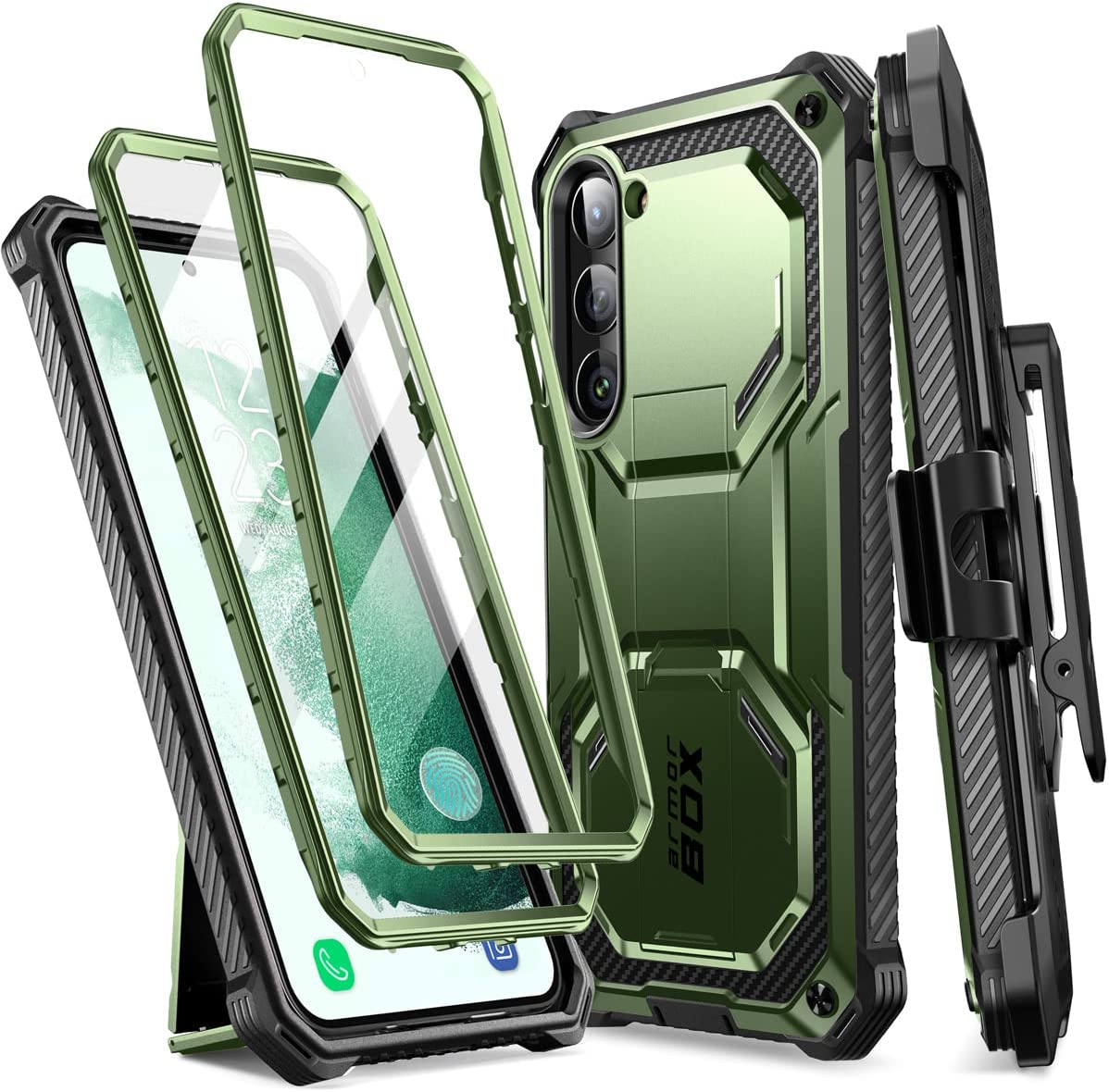 Redpepper Galaxy S23 Plus cover rugged kickstand nero
