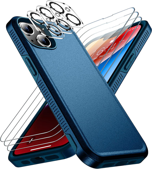 Redpepper Apple Cases iPhone 14 Plus 6.7 cover nera con pellicole