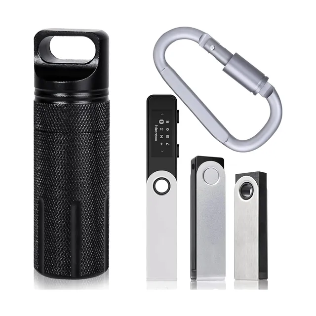 Aenllosi SSD Case custodia alluminio Ledger Nano X nero antiurto