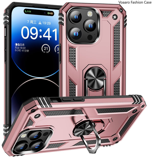 Redpepper Apple Cases iPhone 15 cover magnetica con anello nero