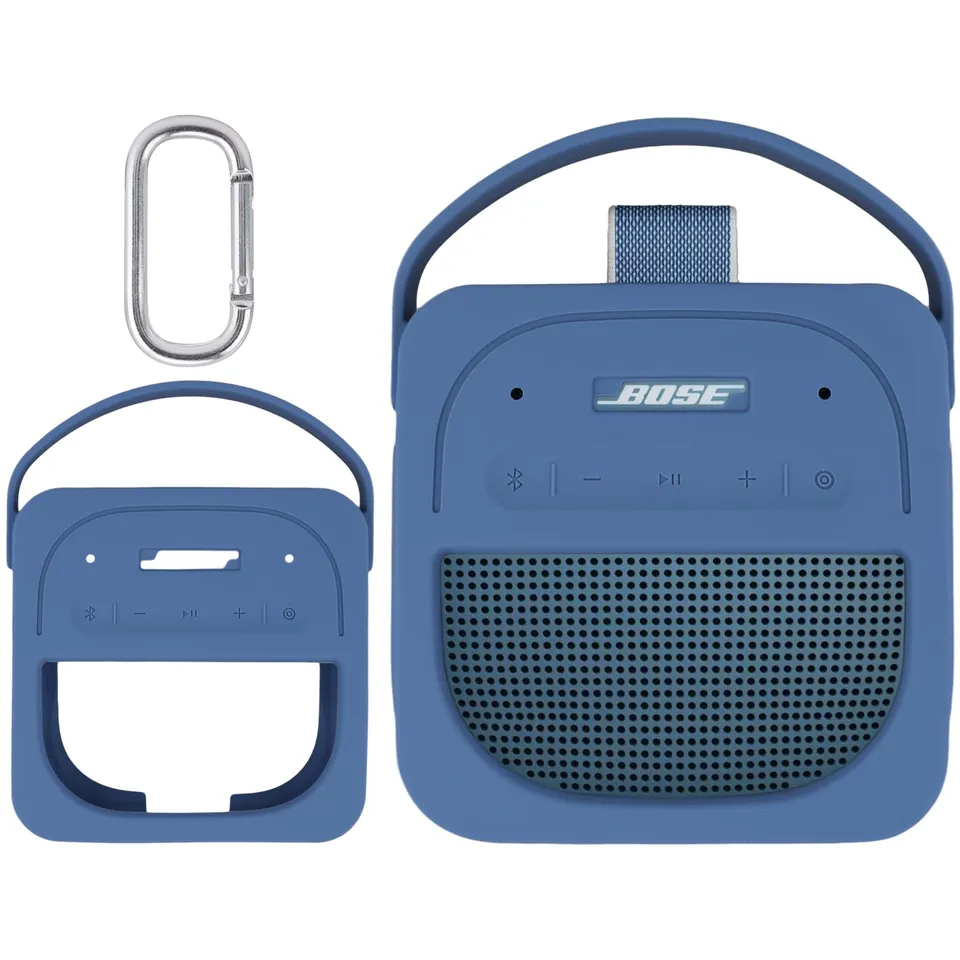 Aenllosi Speaker Case Cover Bose SoundLink Micro 2 Blu Silicone