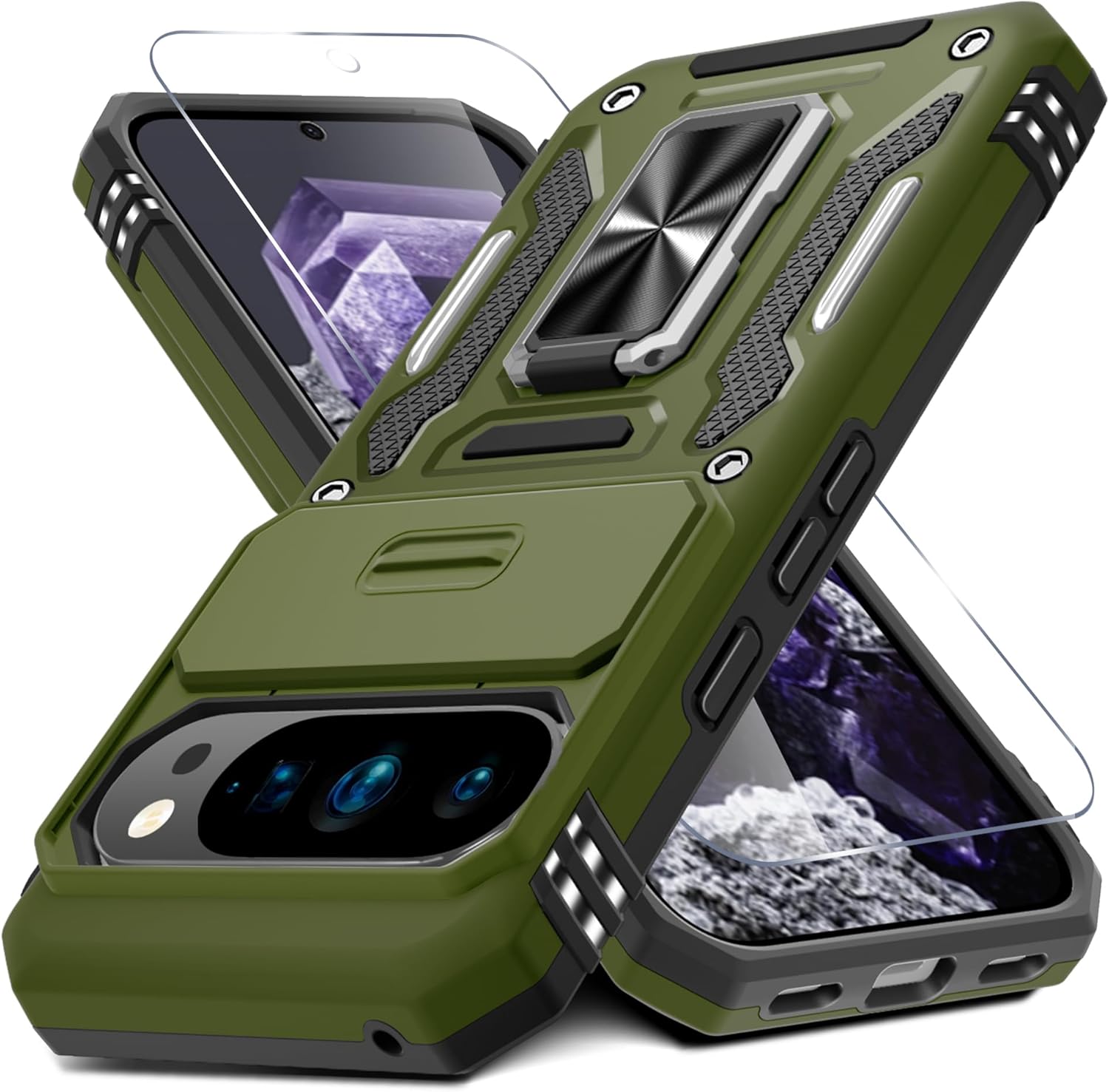 Redpepper Pixel 10 Pro XL cover verde con vetro