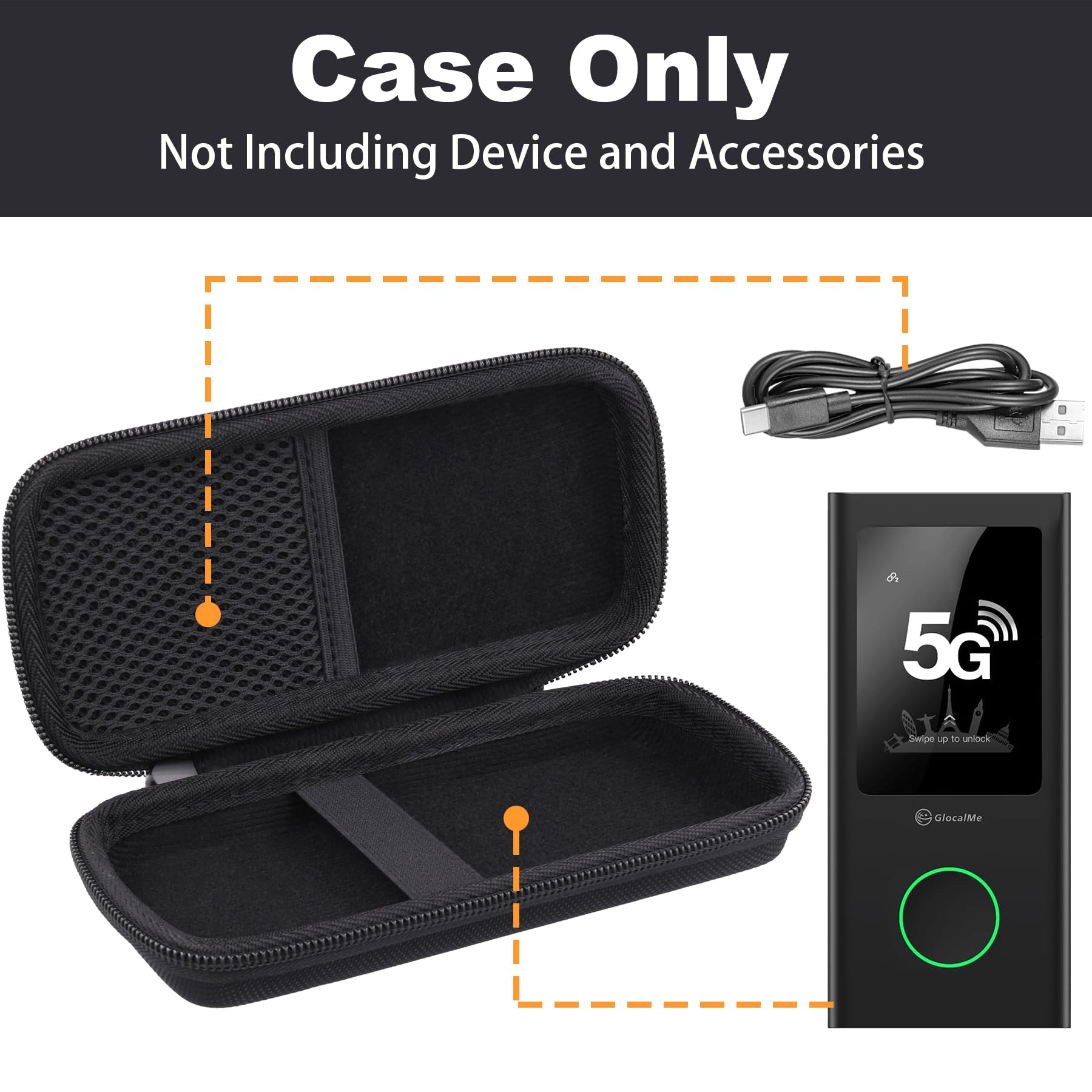 Aenllosi Custodia rigida Numen Air 5G EVA nera solo custodia