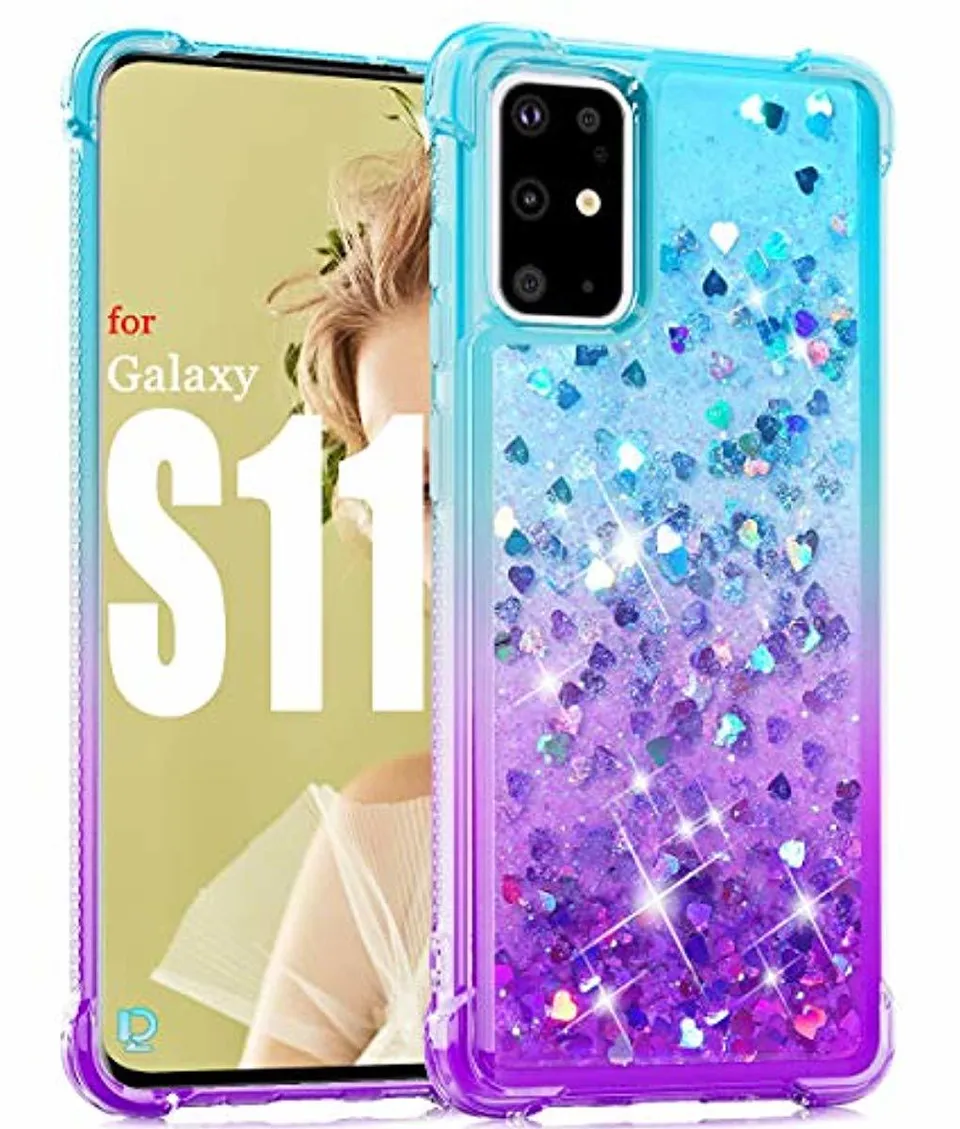 Redpepper Galaxy S20+ cover glitter teal-viola TPU