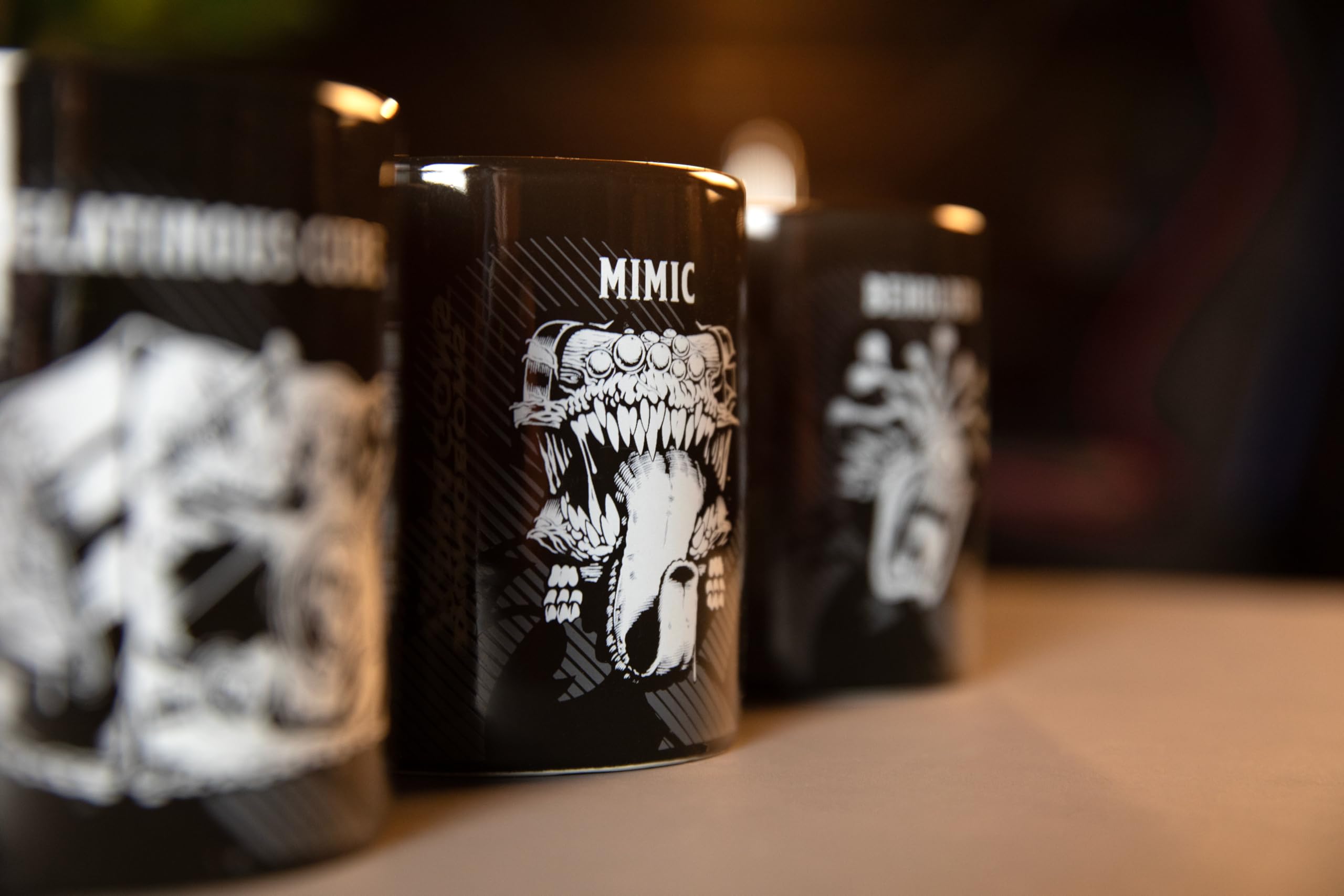 Konix Dungeons & Dragons Mimic Tazza 320 ml Ceramica Nero